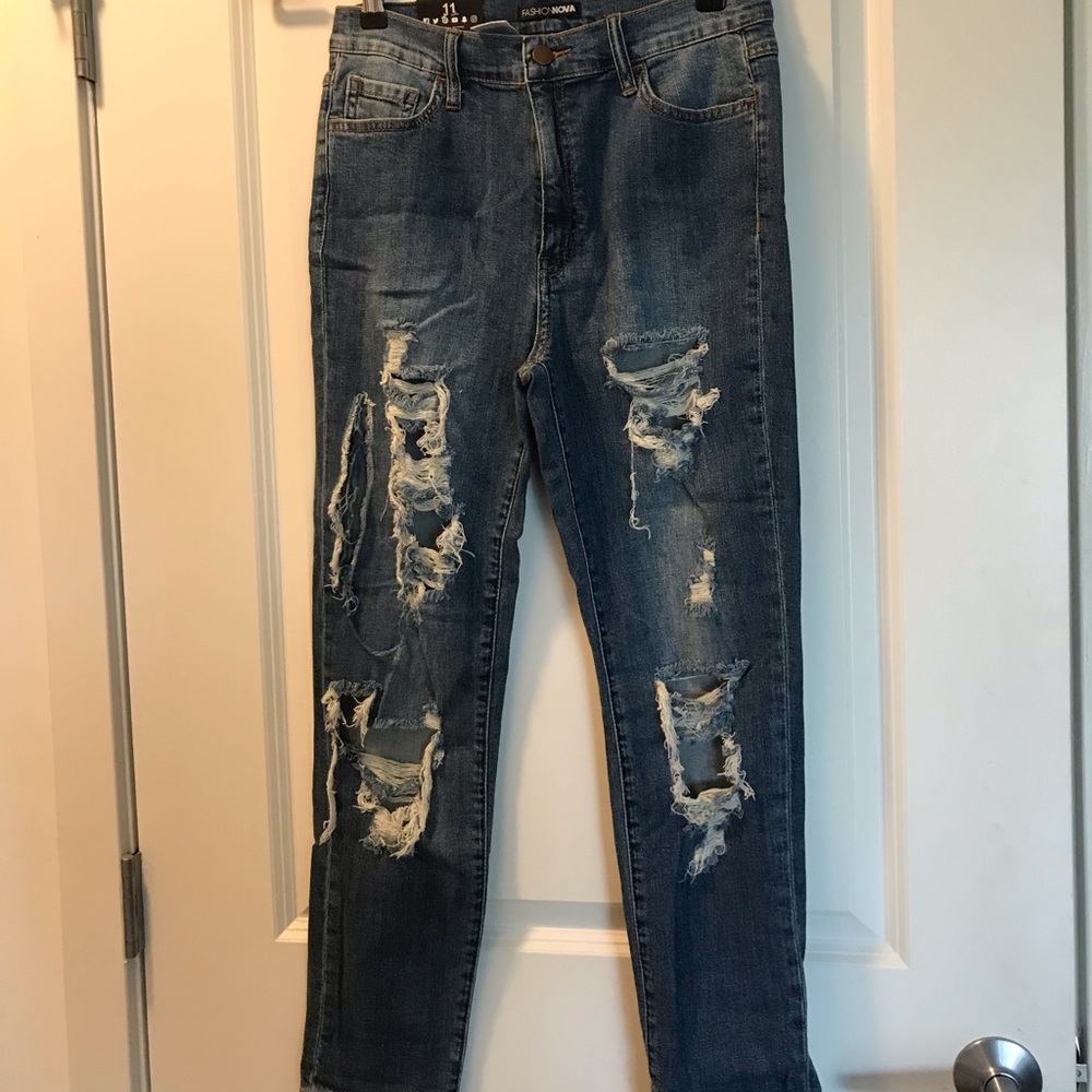 Ripped Fashion Nova Jeans